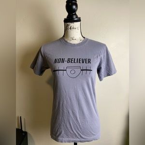 Non Believer Tshirt Gray Size Small Brand New